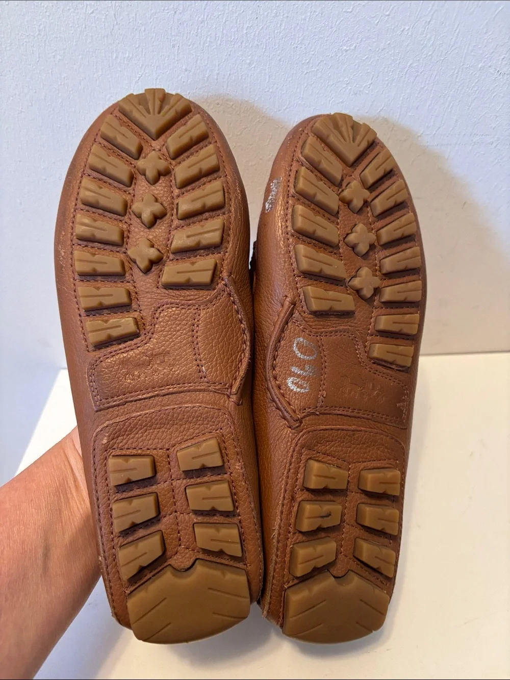 Coach Arlene Brown Leather Bit-Detail Loafers 8.5